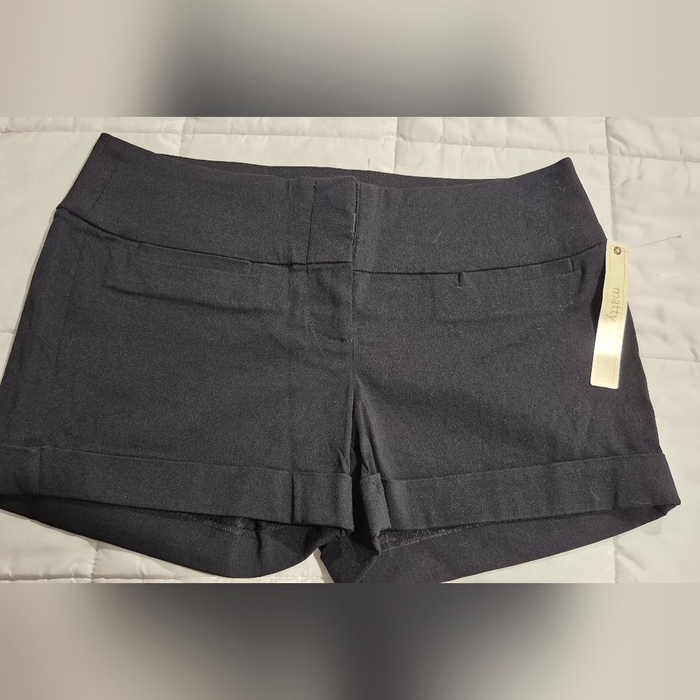Matty M High Waist Black Shorts